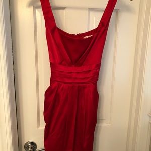 Red dress great for the prom or a wedding